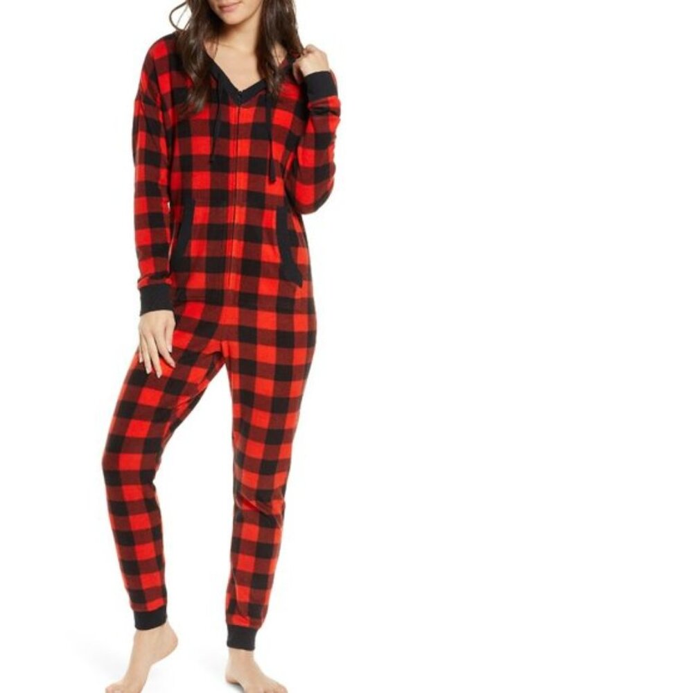 Bp. Microfleece Hooded Jumpsuit Pajamas